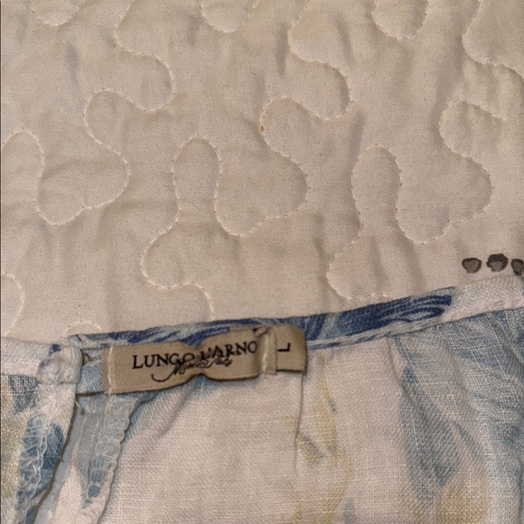 Lungo L’arno 100% linenFloral Print Sleeveless Dress - Picture 4 of 5